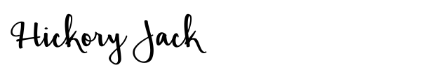 Hickory Jack font preview